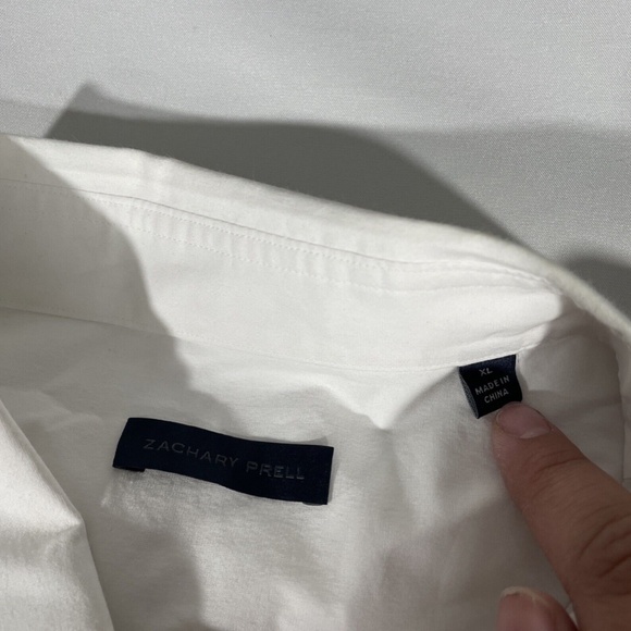 NWD ZACHARY PRELL [ XL‎ ] Baumann Regular Fit Button Down Shirt White - Picture 5 of 12